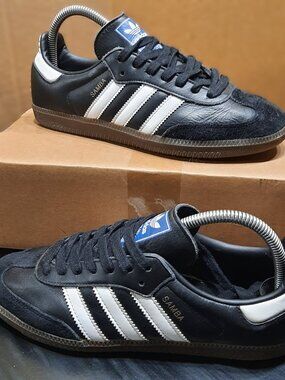 Adidas Samba Originals OG Black White Blue Label Sneakers Shoes B75807 (#2023 )